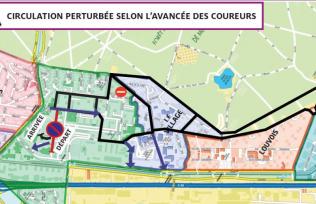 Ronde pédestre : le stationnement et la circulation perturbés