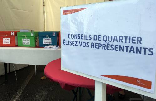 Résultats des élections des conseils de quartier