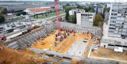 Time lapse des travaux à Louvois