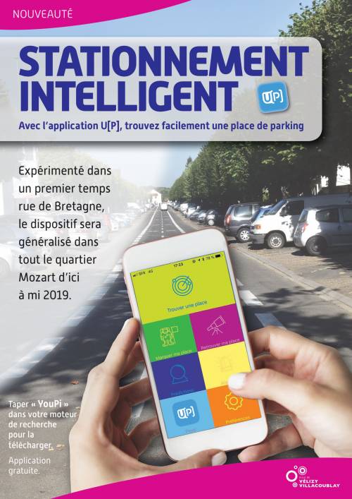 L'application U[P] débarque à Vélizy : trouver une place de parking devient un jeu d'enfant !