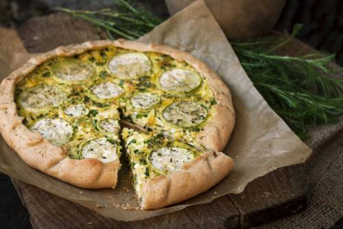Cuisine et confinement :  la quiche courgette-chèvre