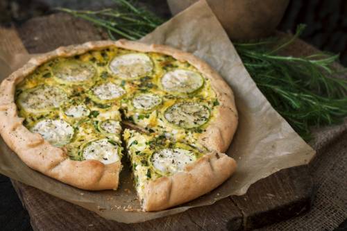 Cuisine et confinement :  la quiche courgette-chèvre