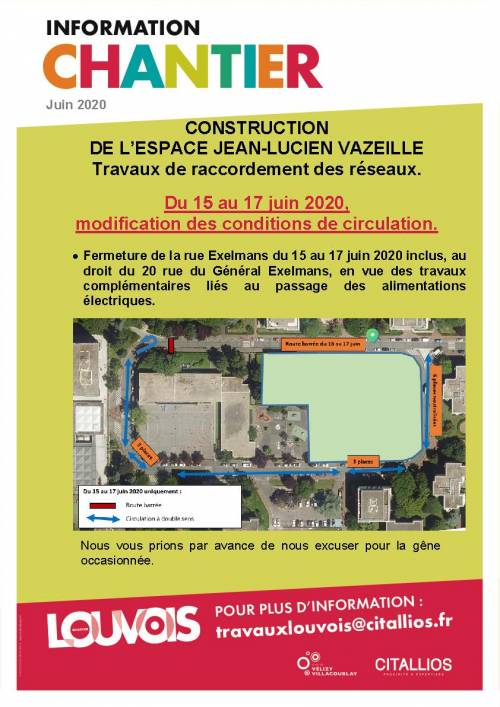 Espace Vazeille : info chantier