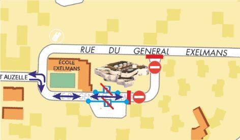 Travaux d'aménagement de la voirie rue du Général Exelmans
