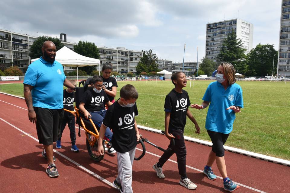 Journée olympique et paralympique avec les élèves de Vélizy 