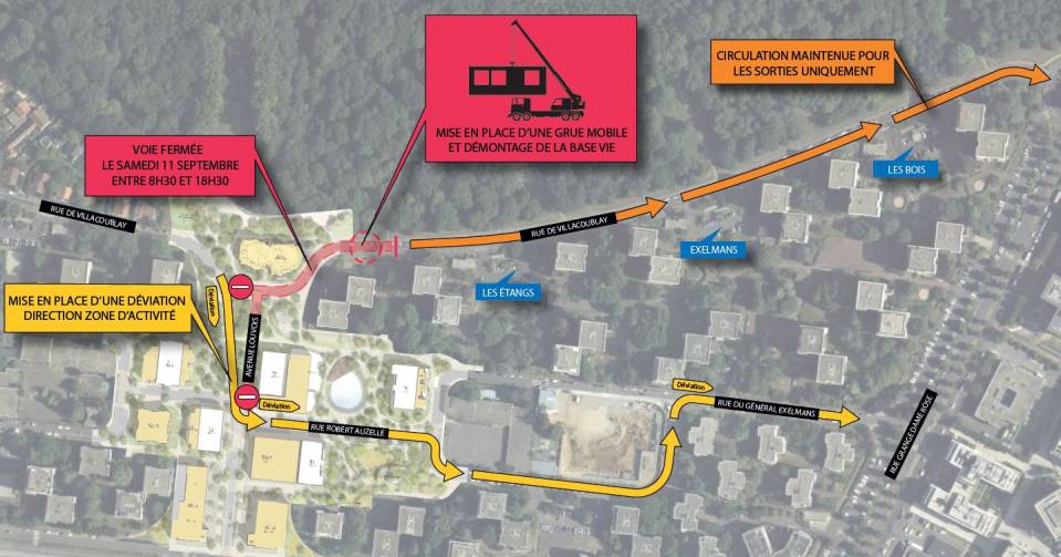 Travaux : fermeture partielle de  la rue Villacoublay et de l'avenue Louvois