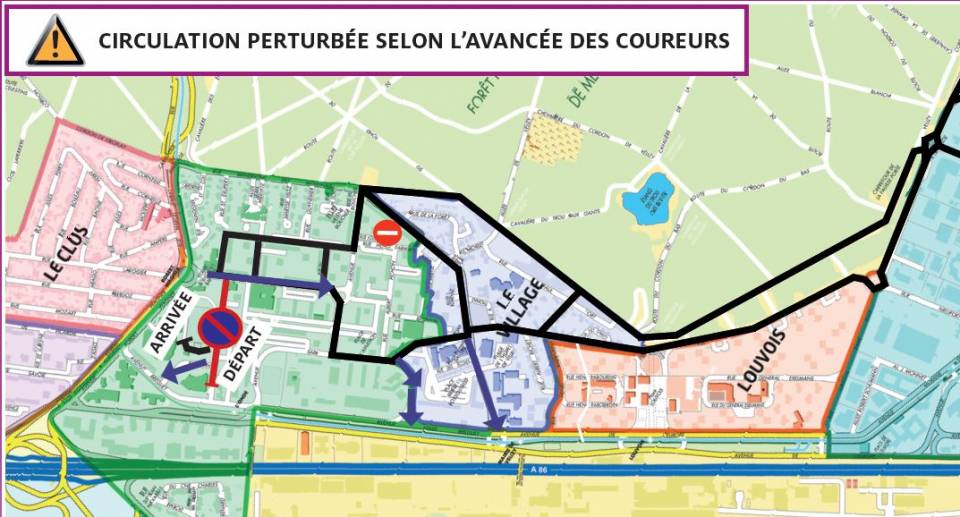 Ronde pédestre : le stationnement et la circulation perturbés