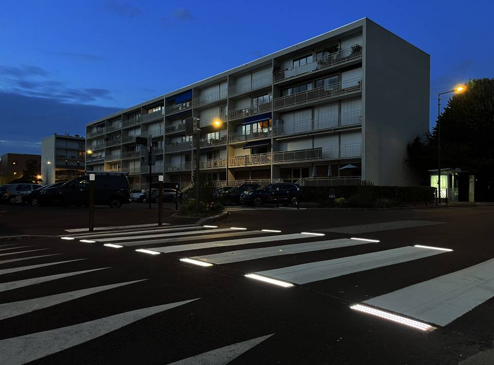Traversée lumineuse à l'avenue du Général de Gaulle