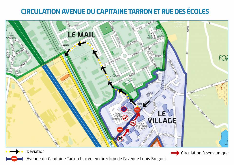 Travaux sur l'avenue du capitaine Tarron à partir du 11 juillet