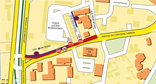 Travaux avenue du Capitaine Tarron : nouvelles perturbations routières à partir du 8 août