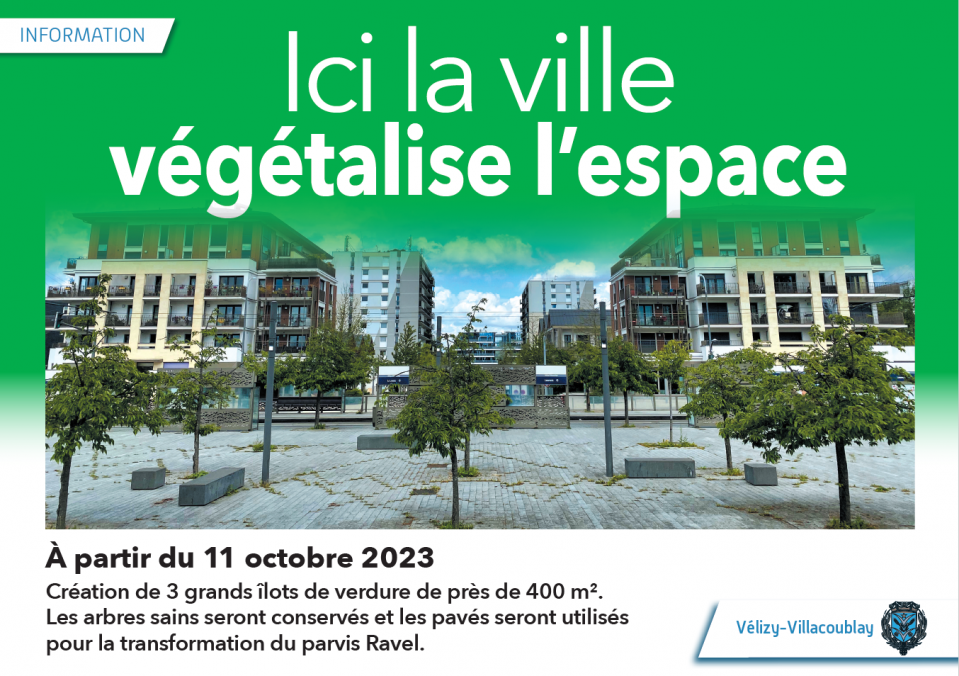 INFO TRAVAUX : Parvis du tramway Louvois végétalisé et parvis du centre Ravel transformé