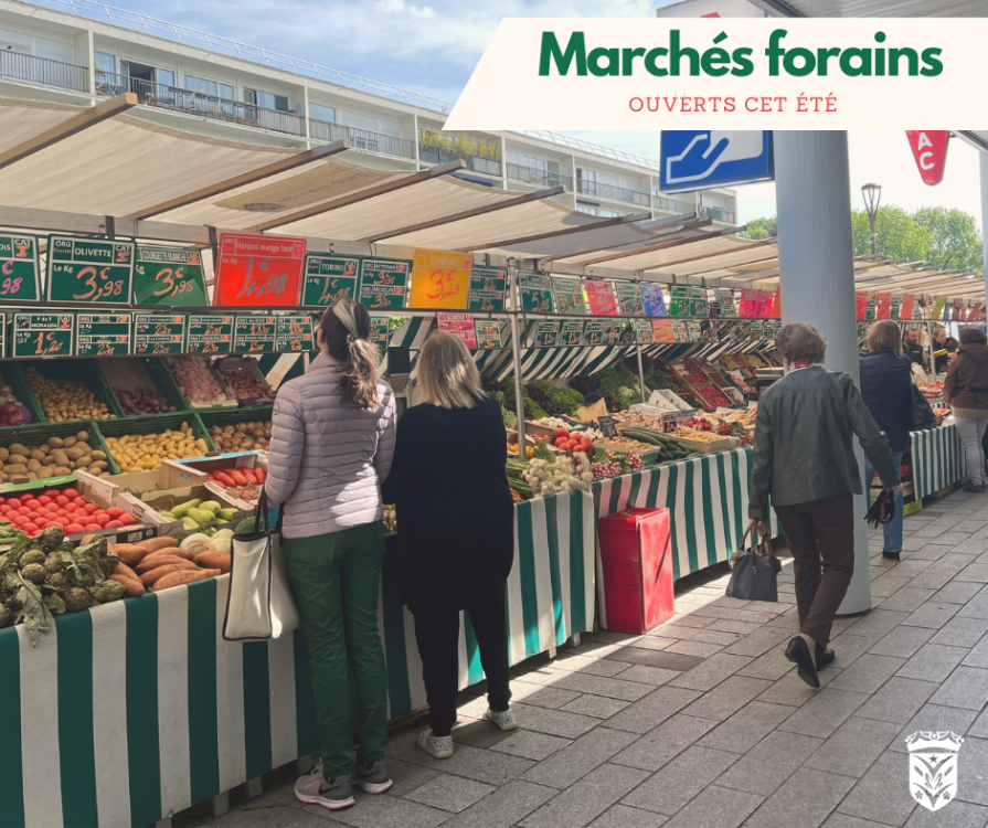 Quels sont les marchés ouverts à Vélizy cet été ?
