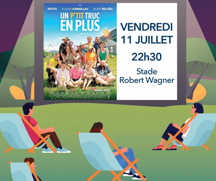 Le film "Un p'tit truc en plus" projeté lors du cinéma plein air