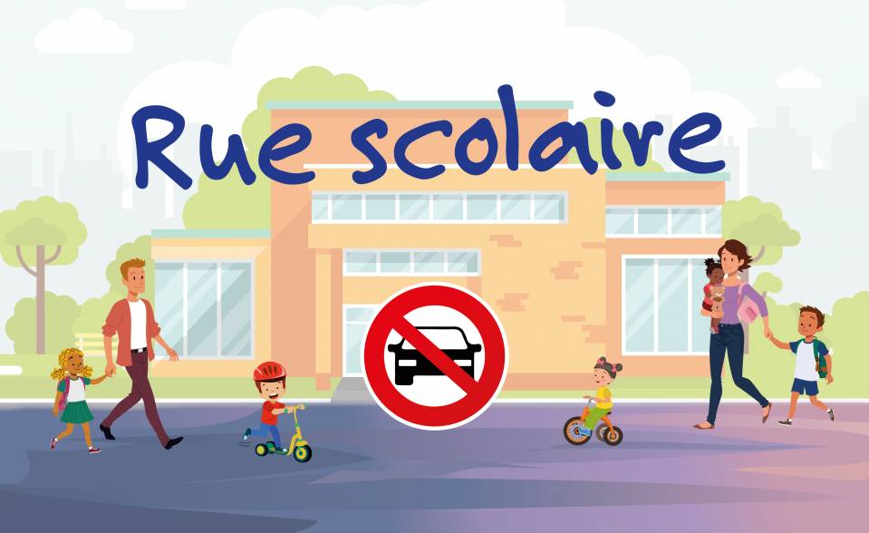 Nouveauté pour la rentrée : une rue scolaire devant l'école Fronval