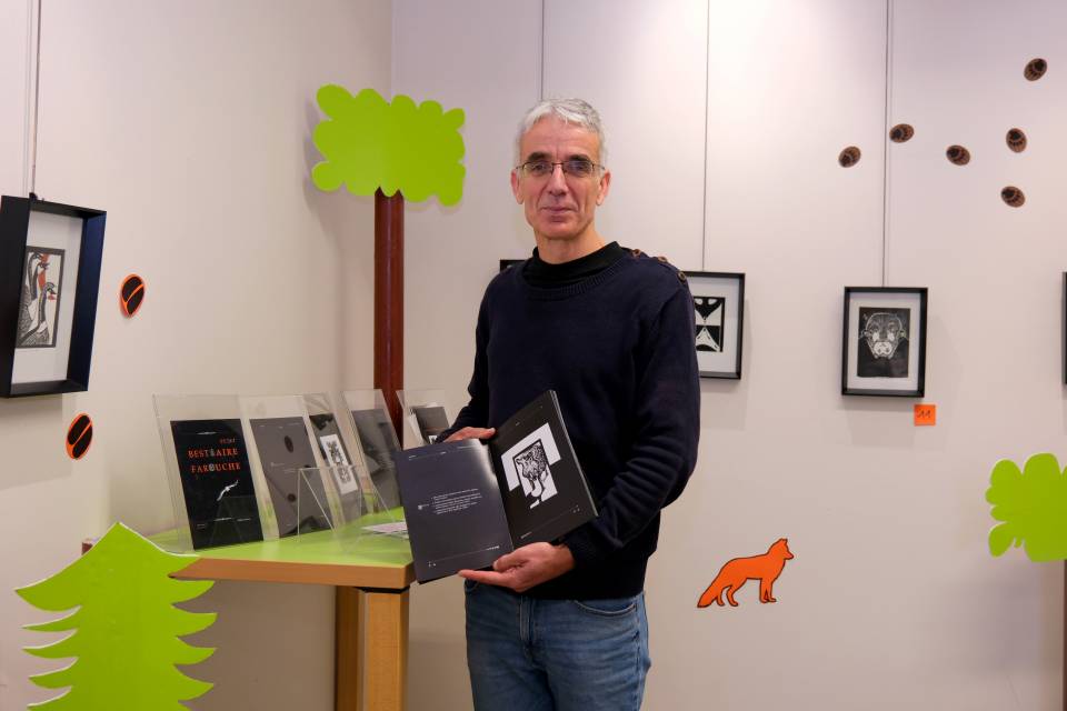 Philippe Naveau, l’artiste qui grave la nature en linogravure