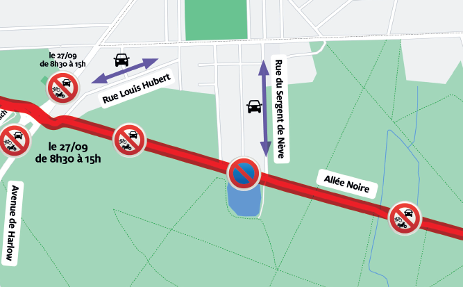 Modification de circulation et de stationnement les 26 et 27 septembre